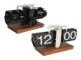 Digital Flip Down Clock Retro Automatic Turning Battery Operated Mechanical Clock for Home Room V1294-YM0710-3115230113213