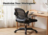 Artiss Mesh Office Chair Computer Gaming Desk Chairs Work Study Mid Back OCHAIR-L-2013-BK