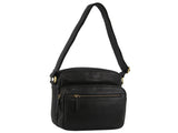 Pierre Cardin Mens Leather Cross-Body Bag Organiser - Black V563-PC-3502-BLK