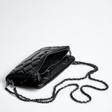 Chic Quilted Leather Crossbody Bag with Chain Strap & Tassel Detail V888-ELOSUNG29124