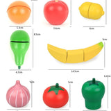 15pcs Play Food for Kids Kitchen Cutting Fruits Toys for Toddlers Pretend Vegetables Gift for Boys V1370-AZ4-04630