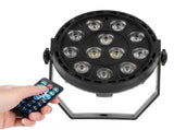 12LED Chips Spotlight RGB Sound Control Stage Light with Remote Control for Party KTV V1294-YM0901-3119200161711