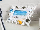 Coral Shell Style Photo Frame Resin Decorative Memory Preservation 1Pack V1370-AZ4-14886