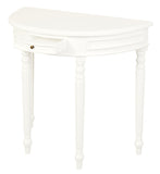 Turn Leg Half Round Sofa Table V199-T28WH