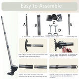 60" Weed Puller Tool with Long Handle Heavy Duty 2-in-1 Weed Rake and Garden Hoe, Manual Weed V1107-119-94181