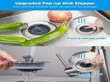 3 in 1 Bathroom & Kitchen Sink Drain Strainer V1258-DP02-C-812