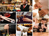12-Piece Stainless Steel Cocktail Set with Bamboo Stand, Gold, Perfect Gift for Home Bar V1188-MS-325-1514