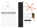 Chimney Sweep Kit, 9m Maximum Extendable Length Chimney, Chimney Cleaner Sweeper with Dual V952-SSTYCQSTJ30YIIB96001V0