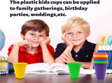 Tutuviw 7oz Plastic Kids Cup Set of 8 Children Drinking Cups, Reusable Juice Tumblers, Unbreakable V1189-WXFWAL-20260319-00237