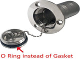 1-1/2" Boat Gas/Fuel/Diesel/Water/Waste Deck Fill/Filler with Keyless Cap 1-1/2" Marine V1259-DP01-A-1273