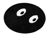 Round Rug Cute Black Face Rug Soft Flocking Carpet Skid Resistant Rug for Bedroom Bathroom Living V1294-YM0710-3117230206512