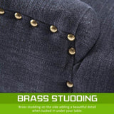 4X French Provincial Dining Chair Oak Leg AMOUR BLACK V274-FT-FC8443-BK4