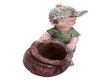 Flower Pot Ornament Cartoon Kid Shape Waterproof Textured Exquisite Vivid Statue for Garden Lawn V1294-YM0715-3111210438911