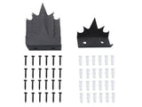 12pcs Security Fence Iron Anti Intrusion Two Layers of Anti Rust Coating Anti Thief Fence V1294-YM0901-3111240006811