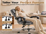 Artiss Executive Office Chair Recliner Grey OCHAIR-G-1051-GY