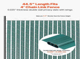 Bottom Locking Privacy Slats, Double-Wall Vertical Bottom-Locking Slats with Wings for Chain-Link V952-SBDYYSBTSBDYG4UFTV0
