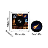 Magnetic Fridge Vinyl Music Box Decor, Rotating Mini Magnetic Fridge Music Player with NFC Discs, V1192-AZ-W-34212