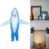 Innovative 190T Waterproof Polyester Cloth Inflatable Costume for Festivals Halloween PartyBlue V1294-YM0901-3117200131812