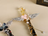 Handmade Crystal Wand, Natural Raw Gemstone Scepter, Magic Healing Wand Citrine V1178-0400-MFBHS