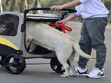Large Dog Stroller Foldable Pet Pushchair with Doors V767-P-XL121-M-G1