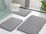 3 Pack Coral fleece Bath Mat Set - Super Soft Absorbent Quick Dry Bathroom Rug Sets, Machine V1189-LC-AMZ-00302
