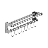 Kdkad Kitchen Organization and Storage Rack, Mounted Pots and Pans Rack, Stainless Steel Metal V1189-WXFWAL-20260326-03198