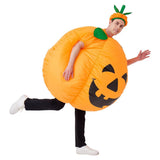 Pumpkin Inflatable Costume Blow up Costume Orange Fancy Dress Adult Jumpsuit Halloween Cosplay V1107-129-50630