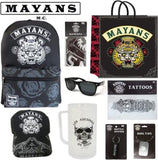 Mayans Boys Showbag w/ Backpack Tattoos Dog Tag Sunglasses Stein Mug Bandanna V563-SBMAY19