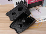 wheel chocks for rv trailer 2PCS Black Rubber Stop Block for Vehicle Stabilization V1370-AZ4-09667