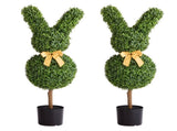 Artificial Topiary Bunny-Shape Boxwood Ball, 2 Set 914mm Faux Boxwood Plant Balls, Fake Silk Tree V952-HYMRGXJS36YCU74VB001V0