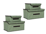 4 Pcs Non Woven Storage Box Case Dustproof Collapsible Two Large and Two Small for Household Home V1294-YM0512-3117220250911