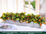 faux potted plant, sunflower, wooden box, home decor, Australia, living room tabletop V1106-112-23547-MLT-15