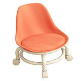 Kids Low Rolling Stool with Backrest Low Height Roller Stool with Universal Wheels Low Roller Seat V1294-YM0901-3116230019612