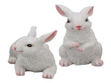 1 Pair Bunny Rabbit Ornaments Decorations Resin Art Craft Animal Model Sculpture Statue Figurine for V1294-YM0512-3111220285911