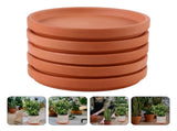 HOOWIFFY Chocolate Red Clay Flower Pot Tray for Indoor Outdoor Use 5Pcs V1189-WXFWAL-20260326-02674