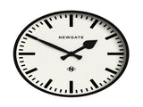 Newgate Railway Clock Black V398-NGNUMTHR390K