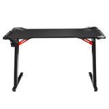 Artiss Gaming Desk Computer Desks LED Light 120CM GTABLE-B-RGB-120-BK