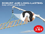 2SET 3.15T Sling Hook Heavy Duty Hammerlock/Slip Hook Kit With Swivel Winch & Safety Latch-Black V1181-SH-315T-BK
