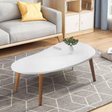 SOGA 2X 80x40cm White Living Room Nordic Coffee Table Simple Modern Home Style TABLETEA11X2