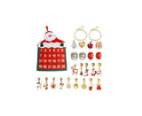 Non-woven Hanging Christmas Advent Charm Calendar Bag-Gold Bracelet V1263-JX-1349