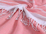 6 Pack Oversized Turkish Beach Towels, Quick-Dry Sand-Free Towels for Swimming, Bath, Camping, V1189-LC-AMZ-00279