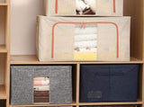 CARLA HOME 3 pack Large Clothes Storage Bins with Lids for Clothing, Bedding, Blankets, Toys V178-36308