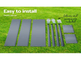 Green Fingers Garden Bed Elevated 100X80X30cm Planter Box Container Galvanised GARDEN-ALUMGR-PLAT-L