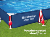 Bestway Swimming Pool 300x201x66cm Steel Frame Above Ground Pools 3300L BW-POOL-S-3M-56498