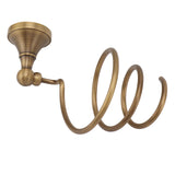 Hair Dryer Holder Wall Mounted Copper Hair Dryer Storage Rack Holder Spiral Hair Care Tools Hanger V1294-YM0901-3112230057211