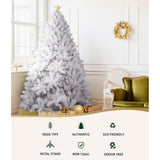 Jingle Jollys Christmas Tree 2.1m 1000 White Tips Xmas Tree Decorations XM-TR-WELL-7F-WH