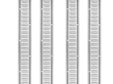 E Track Tie-Down Rail Kit, 24PCS 1524 mm E-Tracks Set Includes 8 Steel Rails & 8 O-Rings & 8 V952-YSDXE5FT32PCSRMMSV0