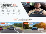 4K2.5K Dual Dash Cam with WiFi GPS ADAS, Front and Rear Car Camera Recorder with 32GB Card V462-TA-118-01