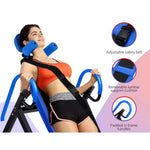 Everfit Inversion Table Gravity Exercise Inverter Back Stretcher Home Gym Blue IVT-6313-BL-BK