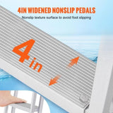 Dock Ladder Flip Up 4 Steps, 159 kg Load Capacity, Aluminum Pontoon Boat Ladder with 4" Wide Step & V952-MTXTSFSJFHXJD7NNUV0